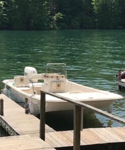 Leader Accessories Ribbed Twin Eyes Boat Fender Bumper Pack of 4 Includes 3/8'' Fender Lines and Pump to Inflate White 6.5*23 inch 17 71vikEU5xwL