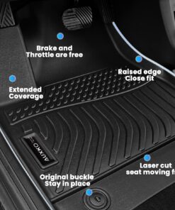 Auxko All Weather Floor Mats Cargo Liner Fit for Honda CR-V 2023 2024 (Not Hybrid) TPE Rubber Liners Set CRV Accessories Cargo Liner for Lowest Position floor+lower cargo mat 23-24 non hybrid 8 71vj1C8FznL