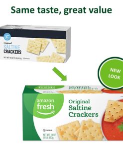 Amazon Fresh - Original Saltine Crackers, 16 oz (Previously Happy Belly, Packaging May Vary) 18 71vjI5nXLjL