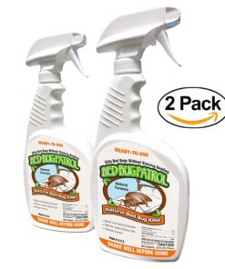 Bed Bug Spray by Bed Bug Patrol - Natural Bed Bug Killer - Child - Pet Safe - Plant Based - Non-Toxic - Repellent Spray - Recommended for Home, Vehicles, Mattresses & Furniture - 48 oz (2-Pack 24oz) 24oz (2 Pack) 22 71vjyBwheIL 1
