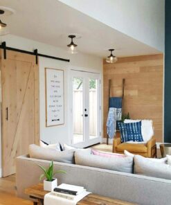 CLAXY Vintage Metal Glass Ceiling Light 1-Light Pendant Lighting Chandelier Oil-Rubbed Bronze 25 71vkMI4MdFL