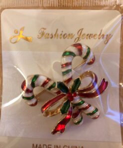 Fesciory Christmas Brooch Pins for Women, Multi-Colored Rhinestone Crystal Enamel Christmas Jewelry Gift for Girls A:Enamel Candy Cane 15 71vkgDkxGDL