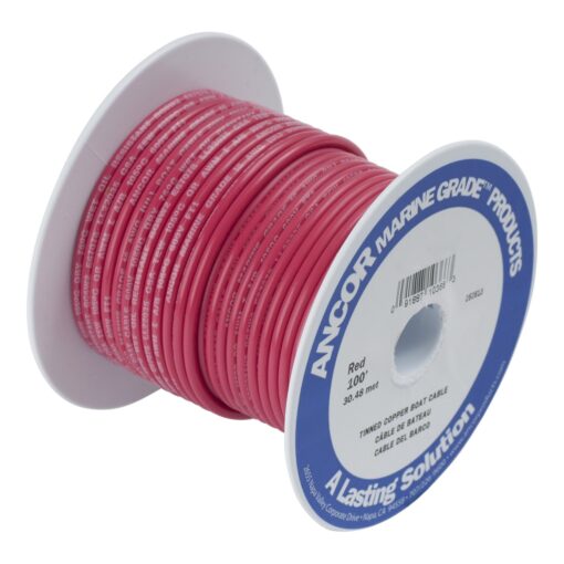 Ancor Marine Grade Primary Wire and Battery Cable 25 Feet 10 Awg Red