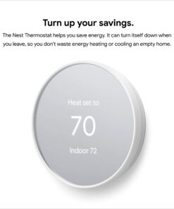 Google Nest Thermostat - Smart Thermostat for Home - Programmable Wifi Thermostat - Snow 34 71vlEmr1PFL