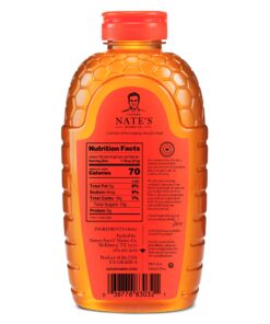 Nate's 100% Pure, Raw & Unfiltered Honey - Award-Winning Taste, 32oz. Squeeze Bottle 32 Ounce (Pack of 1) 30 71vll0Ifx3L