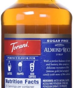 Torani Sugar Free Almond Roca Syrup 6 71vm47cjbTL