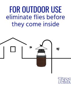 TERRO T380 Outdoor Reusable Fly Magnet Fly Trap - Poison Free Fly Killer and Trap with Bait 33 71vmKs1JIiL