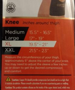 Copper Fit Pro Series Knee Compression Sleeve Black X-Large 20 71vmrjnJ67L