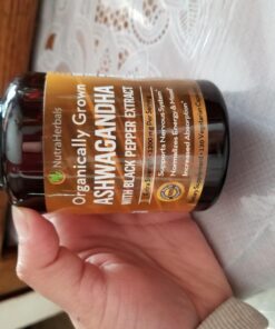 NUTRAHERBALS Ashwagandha Supplement Made with Premium Ashwaganda Root Powder 1200mg with Black Pepper Extract for Increased Absorption - 120 Vegi Capsules 24 71vnzHjv9NL