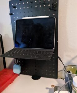 VIVO Steel Clamp-on Desk Pegboard, 24 x 20 inch Privacy Panel, Magnetic Peg Board, Office Accessory Organizer, Above or Below Desk Placement, Black, PP-DK24B 24" 31 71voSwJpnRL