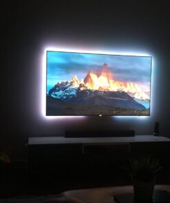 Luminoodle Color Bias Lighting, USB TV and Monitor Backlight LED Strip Lights Kit with Dimmer, Remote - 6.6 ft for 24" to 60" TV - Medium Pro:Medium(24 - 29 in TV) 58 71vp1RD9SFL