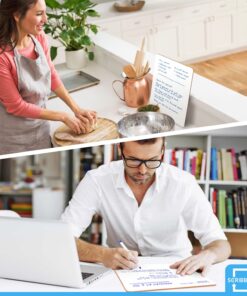 Scribbledo 6 Pack Small White Board Dry Erase Classroom Pack Boards 9"x12” Personal Whiteboards for Students Teachers School Supplies Lapboards l 6 Mini Whiteboard Erasers Included Set of 6 Boards & 6 Erasers 22 71vp30aSTrL