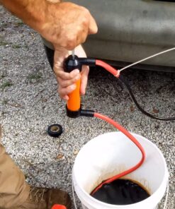 Katzco Liquid Transfer, Siphon Hand Pump - 2 Hoses, 50 x .5 Inches - for Gas, Oil, Air, Chemical Insecticides, and Other Fluids 19 71vqLt6QyL