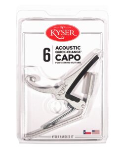 Kyser Quick-Change Guitar Capo for 6-string acoustic guitars, Silver, KG6SA 13 71vqVF2EINL