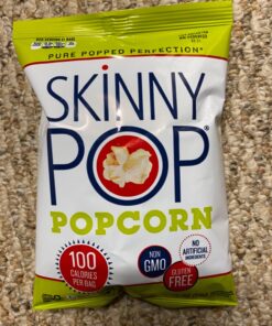 SkinnyPop Original Popcorn, Individual Snack Size Bags, Skinny Pop, Healthy Popcorn Snacks, Gluten Free, 0.65 Ounce (Pack of 30) 0.65 Ounce (Pack of 30) 35 71vr5FELS7L