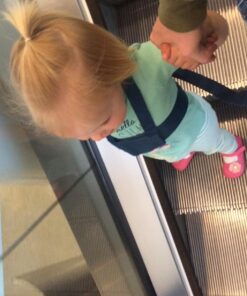 Toddler Leash & Harness for Child Safety - Keep Kids & Babies Close - Padded Shoulder Straps for Children's Comfort - Fits Toddlers w/ Chest Size 14-25.5 Inches - Kid Keeper by Mommy's Helper (Blue) 42 71vsATwcs5L