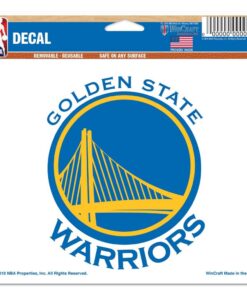 WinCraft NBA Unisex-Adult Standard Golden State Warriors 5" x 6" Gold