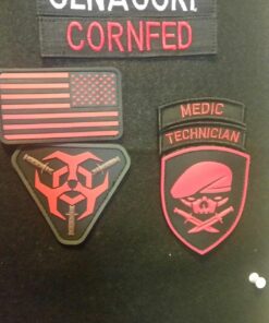 Customizable Text Tab Patch w/Hook Fastener Patch - Black 23 71vtJ7M6qZL