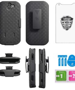 Alternative view of Kyocera DuraForce Pro 2 Case, Ailiber E6910 Holster with Screen Protector, Swivel Belt Clip, Kickstand Holder, Shock Proof Pouch Slim Shell Slide Cover for Verizon Kyocera Dura Force Pro2 - Black