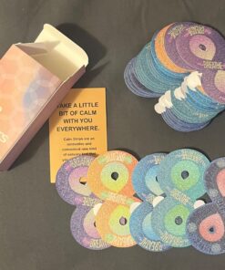 Calm Stickers for Anxiety Sensory Stickers Anti Stress Tactile Textured Stickers Combined with Breathing Exercise for Fidget Strips Suitable for Children and Adults (30 Pierces)(Mixed Loading) Small Hole 30 71vtc7GyfNL