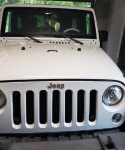 Hooke Road for Jeep Wrangler JK Grill Inserts, Matte Black Front Mesh Grille Cover Guard Clip-in for Jeep JK Wrangler & Wrangler Unlimited 2007-2018 Accessories 47 71vtjSV B5L