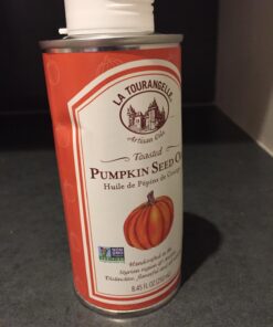 La Tourangelle, Toasted Pumpkin Seed Oil, Great for Cooking, Salad Dressings, Pastas, and Spreads - Health and Beauty Oil, 8.45 fl oz 8.45 Fl Oz (Pack of 1) 39 71vu0Ex iML