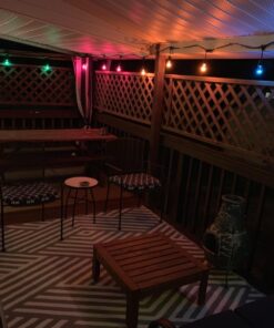 Novelty Lights 25 Pack S14 Outdoor Patio Edison Replacement Bulbs, E26 Medium Base, Multi, 11 Watt 25 Count (Pack of 1) 49 71vuLkJdTuL