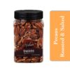 Pecans Whole Roasted Salted - 13oz Reusable Container | Rich in Antioxidants | Low Carbs | Vegan | Keto Friendly | Certified Kosher | Great for Gift Giving, Baking, Cooking or Everyday Healthy Snack 13 Ounce (Pack of 1) 8 71vub21bchL