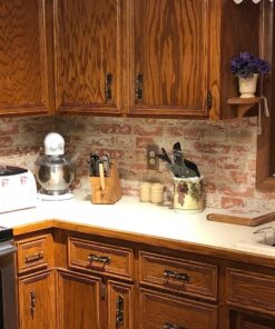 RoomMates RMK9035WP Red Stuccoed Brick Peel and Stick Wallpaper, Roll, Red 31 71vvqqTjxLL