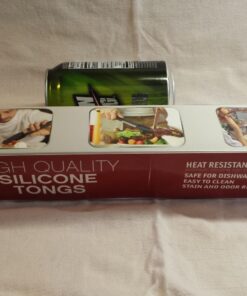 Vivree Kitchen Tongs Set - Salad & Grill Stainless Steel Serving Tongs with Silicone Tips - 9"&12" (Black) Black 73 71vvu4UTADL 1