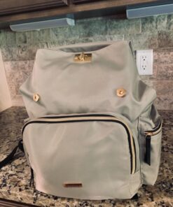 VS VOGSHOW Diaper Bag Backpack, Multifunction Stylish Travel Baby Bag Backpack with Crossbody Strap, Maternity Nappy Bag Gray 94 71vwEUPSKiL