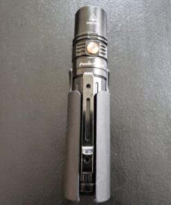 Polyamide Clip-On Kydex Flashlight Holster for Fenix PD35, Olight Baton Pro Warrior Mini, PowerTac M5 E9R, Nitecore P12, ThruNite TN12 64 71vxM kZ4ZL