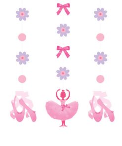 Alternative view of 3-Piece Hanging Decorations, Tutu Much Fun Birthday