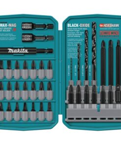 Makita T-01373 38 Piece Impact Drill-Driver Bit Set , Black 38-piece