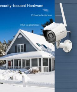 Alternative view of Zmodo Outdoor Security Cameras Wifi - 1080p Full HD Surveillance Cameras for Home Security with Night Vision, IP 66 Weatherproof, Plug-In, Motion Detection, 4 Pack 4 Count (Pack of 4)