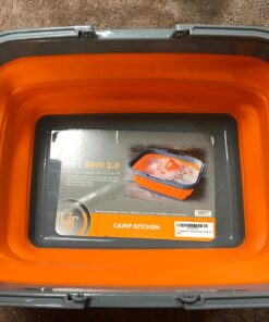 ustFlexWare Collapsible Sink with 2.25 Gal Wash Basin for Washing Dishes and Person During Camping, Hiking and Home 46 71vyMgW5uQL