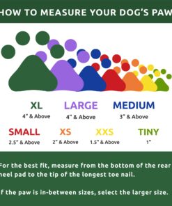 PawZ Rubber Dog Boots for Paws 4" and Up, 12 Pack - All-Weather Dog Booties for Hot Pavement, Snow, Mud, and Rain - Waterproof, Anti Slip Dog Socks - X-Large, Black 16 71vyZZ bcIL