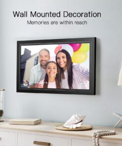 Digital Picture Frame 15.6 Inch Large Digital Photo Frame with 1920 * 1080 IPS Full HD Touchscreen, Humblestead 32GB WiFi Smart Frame Share Photos and Videos via AiMOR App, Wall Mountable 15.6 Inch Touch Screen 13 71vz3XG8vL