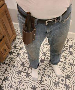 GreatGadgets Classic Beer Holster, Leather, Espresso Brown 24 71vzXcp PKL