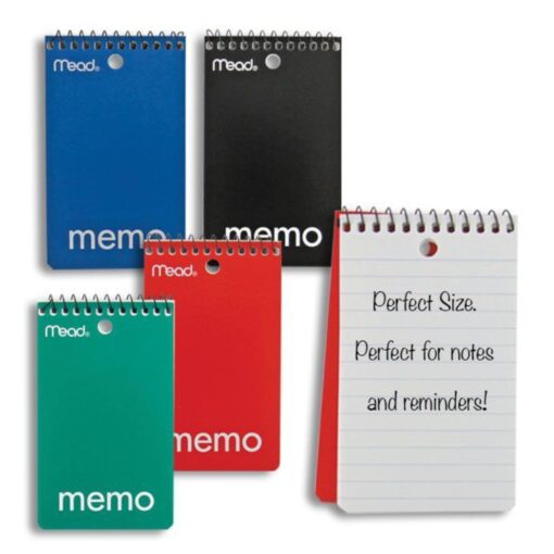 Mead Memo Book Spiral 3 In. X 5 In. pack of 24