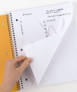 Five Star Spiral Notebook + Study App, 1 Subject, Graph Ruled Paper, Fights Ink Bleed, Water Resistant Cover, 8-1/2" x 11", 100 Sheets, Color Will Vary, 1 Count (06190) *Color Will Vary 16 71w Bvpo9L