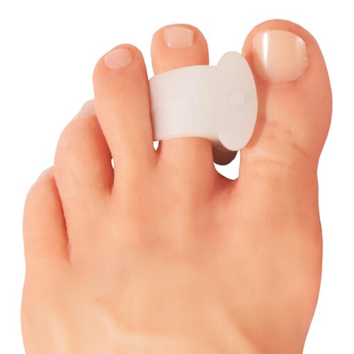 Dr. Frederick's Original Toe Spacers for Bunions - 4 Pieces - Temporary Bunion Corrector - Soft Gel Bunion Splint Toe Separators - Fast Bunion Relief - Wear with Shoes - Women & Men Bunion Toe Spacer (Standard Fit)