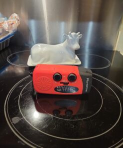 iRonsnow Solar Emergency Hand Crank Weather Radio, Portable Self Powered NOAA AM/FM Radios with SOS Alarm LED Flashlight 2000mAh Power Bank Smart Phone USB Charger for Camping (Red) 34 71w0Qt3Xk4L