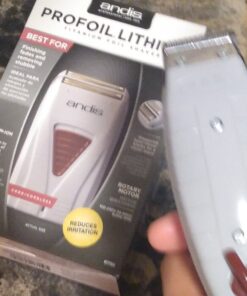 Andis 04603 Professional Outliner ll Square Blade Beard Trimmer - Blade Zero Gapper, Carbon Steel Blade - Grey, Pack of 1 Outliner II 23 71w0eRZv07L