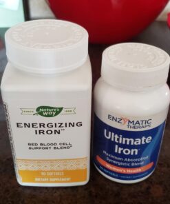 Nature’s Way Ultimate Iron Healthy Red Blood Cells* 50 mg per Serving Gluten-Free 90 Softgels 21 71w0vayM3rL