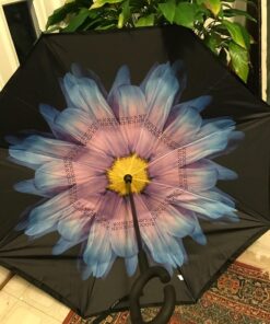 Windproof Travel Umbrellas for Rain - Lightweight, Strong, Compact with & Easy Auto Open/Close Button for Single Hand Use - Double Vented Canopy for Men & Women Salt n' Pepper 9 71w14U4Wr4L