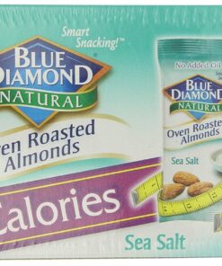 Alternative view of Blue Diamond Almonds, Oven Roasted with Sea Salt, 100 Calorie On-The-Go Bags 7 count of 0.6Oz (Pack Of 6) 0.6 Ounce, 7 Count (Pack of 6)