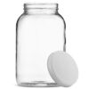 Paksh Novelty 1-Gallon Glass Jar Wide Mouth with Airtight Metal Lid - USDA Approved BPA-Free Dishwasher Safe Large Mason Jar for Fermenting, Kombucha, Kefir, Storing and Canning Uses, Clear (1 Jar) Metal Lid, 1 Pack 5 71w1igupuL