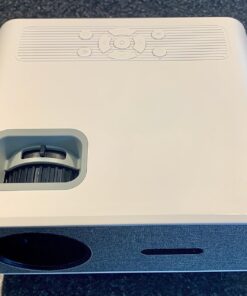 4K Support Projector with Wifi and Bluetooth, HOMPOW Mini Portable Projectors for Outdoor Home Movie, Compatible with Laptop, Smartphone, TV Stick, Xbox, PS5 white 42 71w2e UQG2L