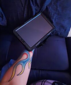 HXCASEAC Shockproof Case for Samsung Galaxy Tab A7 Lite with Screen Protector / 360 Rotating Hand Strap/Built-in Stand/Protective Carrying Case for Tab A7 lite 8.7 Case SM-T220 T225 T227, Black Black/Black 8.7 inch-Tab A7 lite 38 71w2epczFL